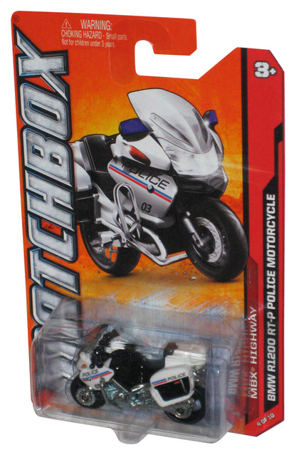 Matchbox MBX Highway 4/10 (2011) BMW R1200 RT-P Police Motorcycle Toy Bike 84/120