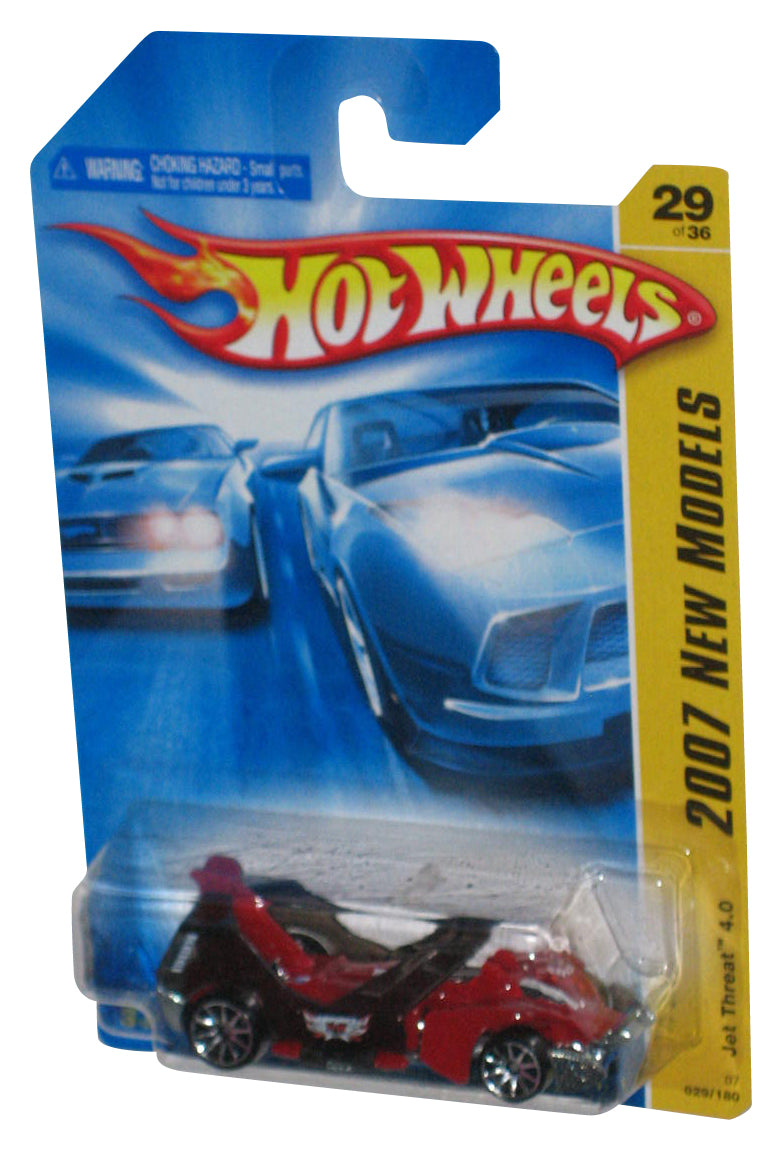 Hot Wheels 2007 New Models 29/36 Jet Threat 4.0 Red & Black Toy Car 029/180