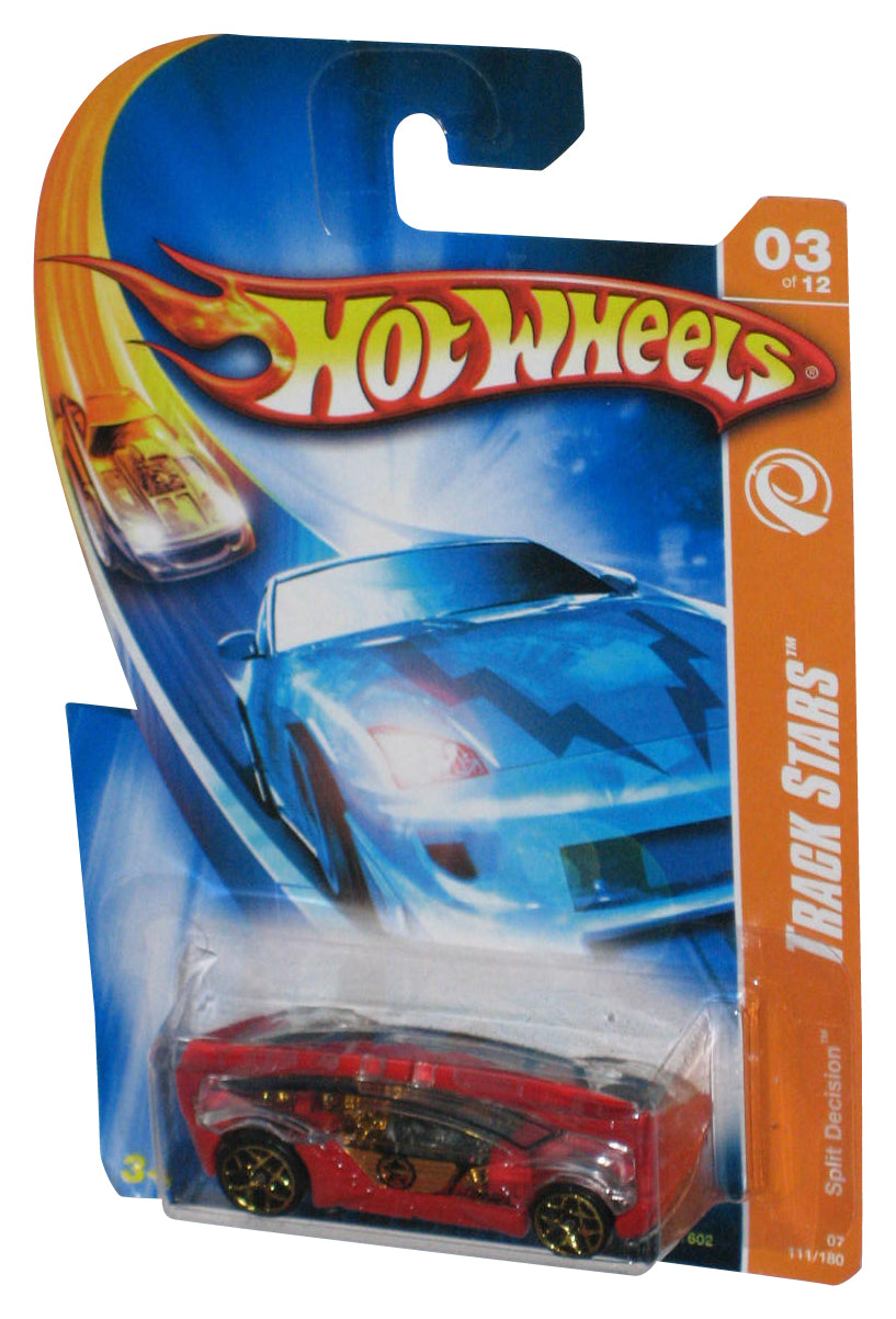 Hot Wheels Track Stars 3/12 (2006) Red Split Decision Toy Car 111/180