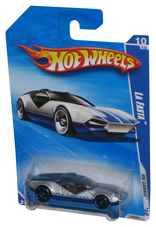 Hot Wheels HW Garage '10 10/10 La Fasta Silver & Blue Toy Car 078/240