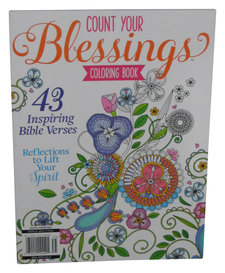 Count Your Blessings (2023) Inspirational Bible Verses Coloring Book