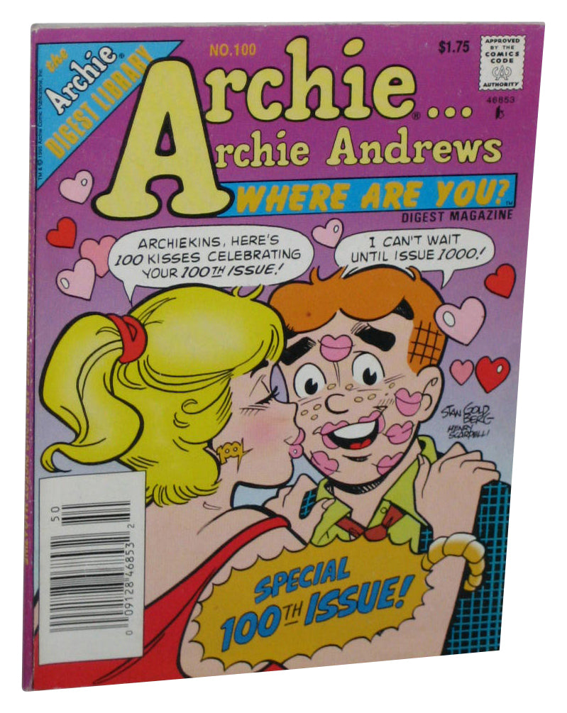 Archie Andrews Where Are You Digest Library Magazine Comics Book Issue #100