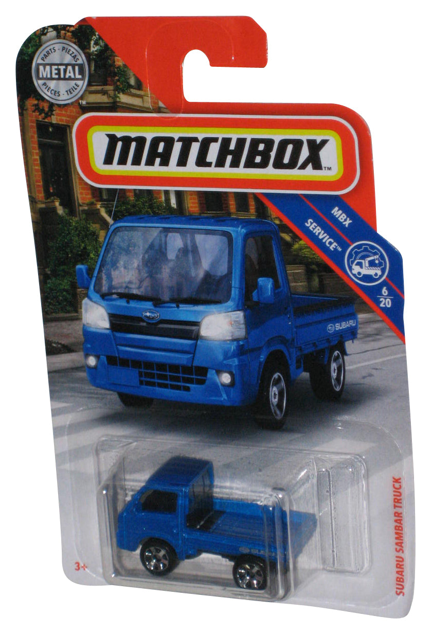 Matchbox MBX Service 6/20 (2019) Blue Subaru Sambar Toy Truck 82/100
