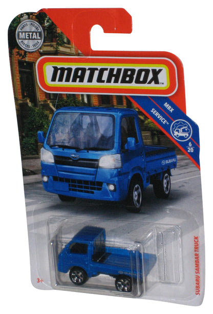 Matchbox MBX Service 6/20 (2019) Blue Subaru Sambar Toy Truck 82/100