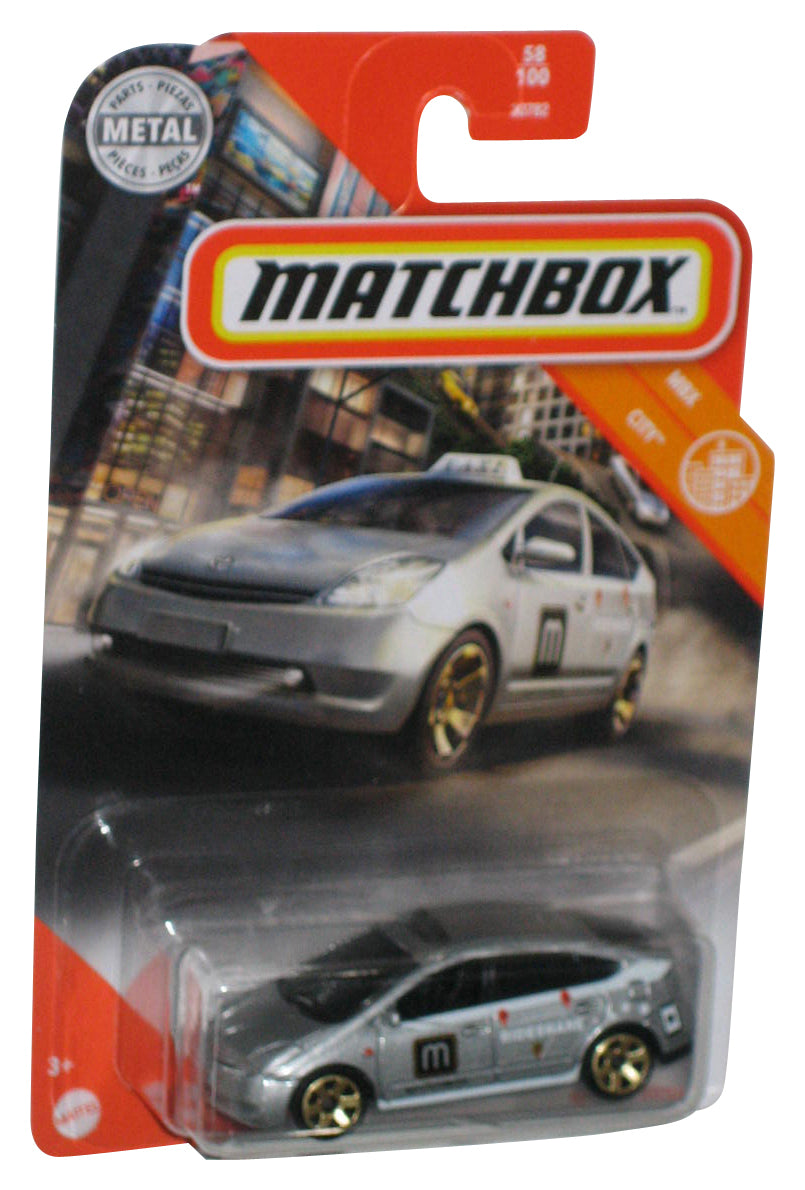 Matchbox MBX City (2020) Silver Toyota Prius Silver Metal Toy Car 58/100