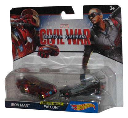 Marvel Captain America Civil War Iron Man & Falcon Hot Wheels Toy Car Exclusive Set 2-Pack