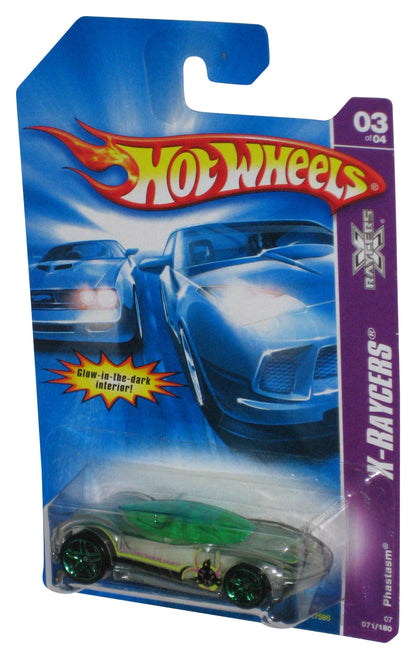 Hot Wheels X-Raycers Phastasm (2006) Transparent Green Toy Car 071/180 - (Glow In The Dark Interior)