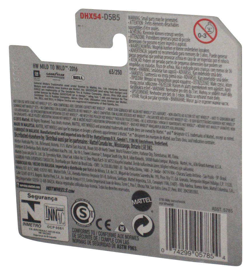 Hot Wheels HW Mild To Wild (2015) Black '76 Greenwood Corvette Toy Car 8/10 - (Short Card)