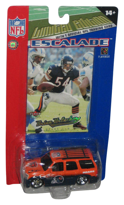 NFL Football Brian Urlacher Orange Escalade Fleer Toy Car w/ Trading Card - (Dented Plastic)