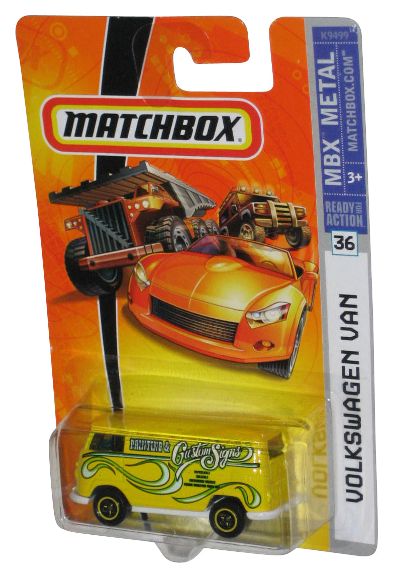 Matchbox MBX Metal (2007) Yellow Volkswagen Van Toy #36