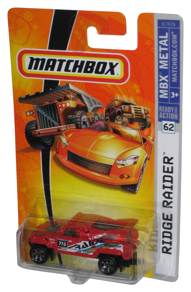 Matchbox MBX Metal (2007) Red Ridge Raider Toy Car #62