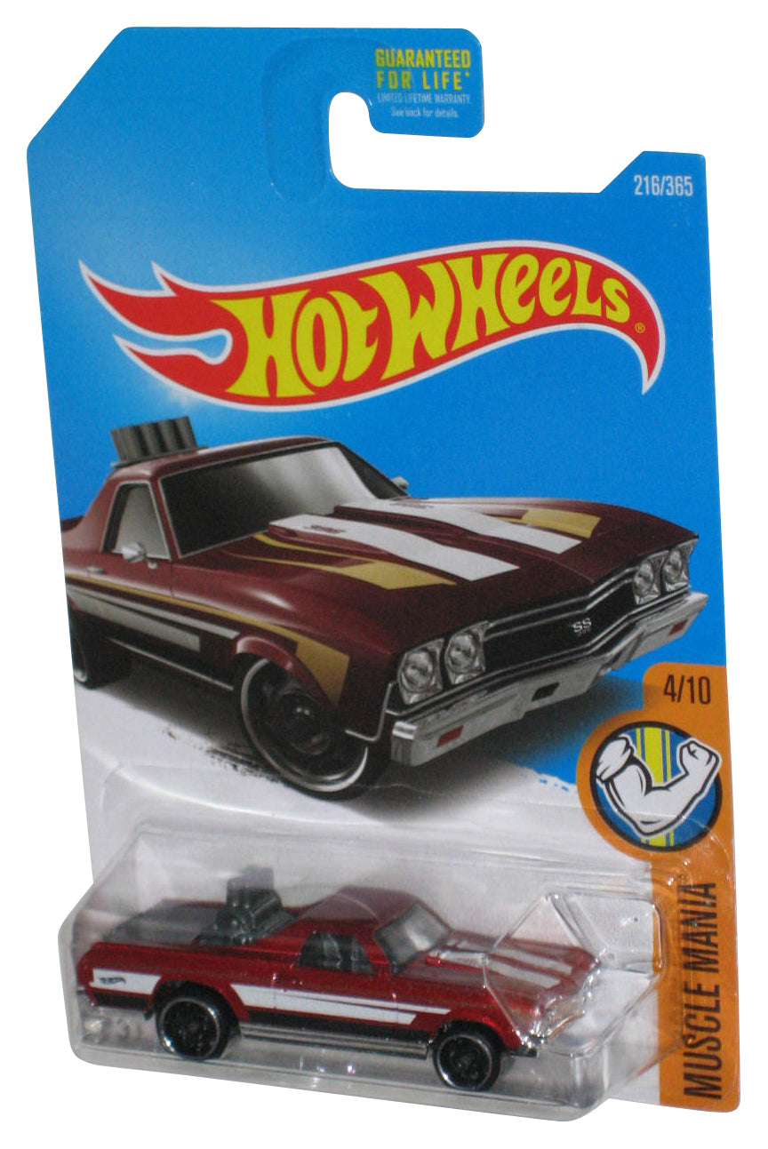 Hot Wheels Muscle Mania 4/10 (2015) Red '68 El Camino Toy Car 216/365