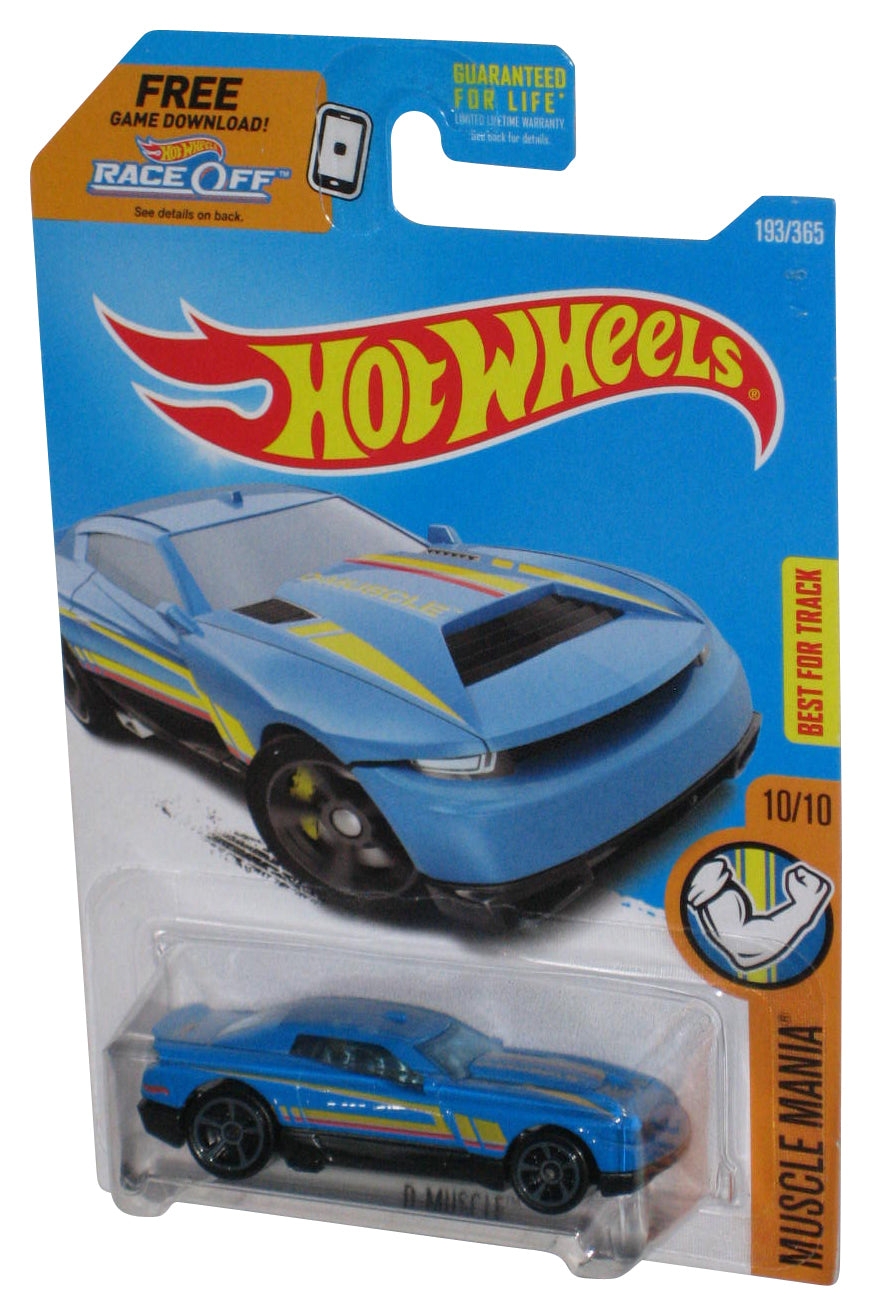 Hot Wheels Muscle Mania 10/10 (2015) Blue D-Muscle Toy Car 193/365