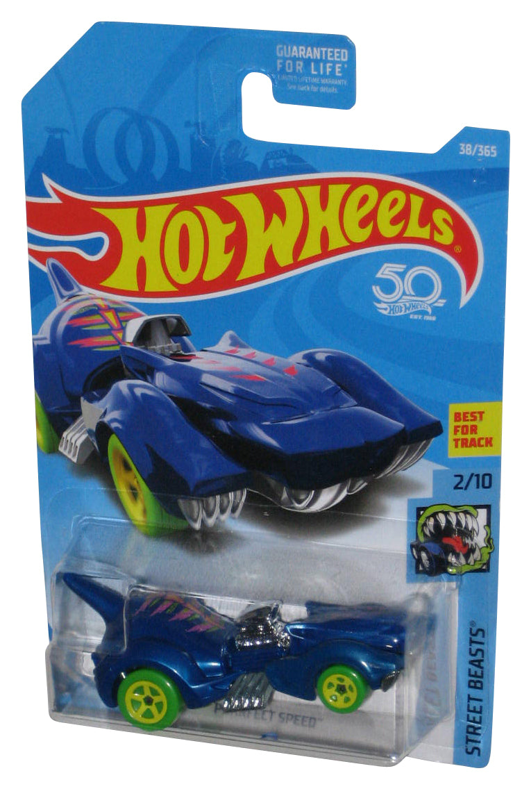 Hot Wheels Street Beasts 2/10 (2017) Blue Purrfect Speed Toy Car 38/365
