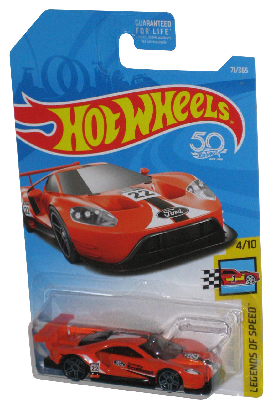 Hot Wheels Legends of Speed 4/10 (2017) Orange 2016 Ford GT Race Toy Car 71/365