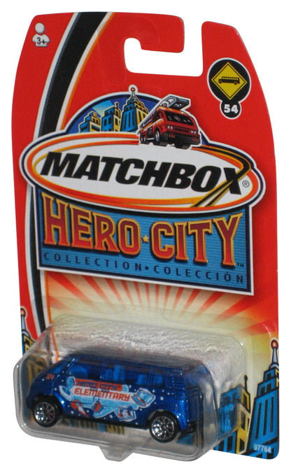 Matchbox Hero City Collection (2003) Blue Volkswagen Microbus Toy #54