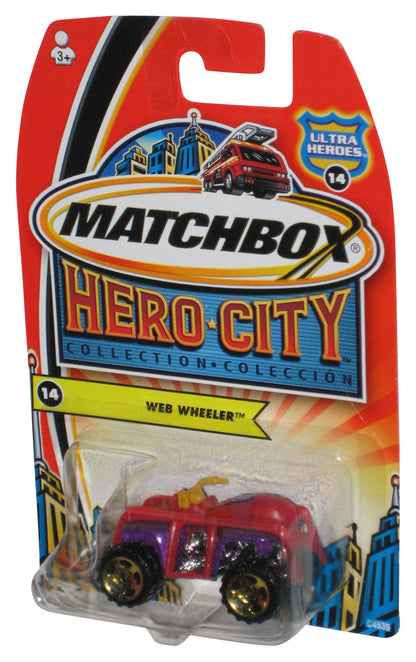 Matchbox Hero City Collection (2003) Ultra Heroes Red Web Wheeler Toy Car #14