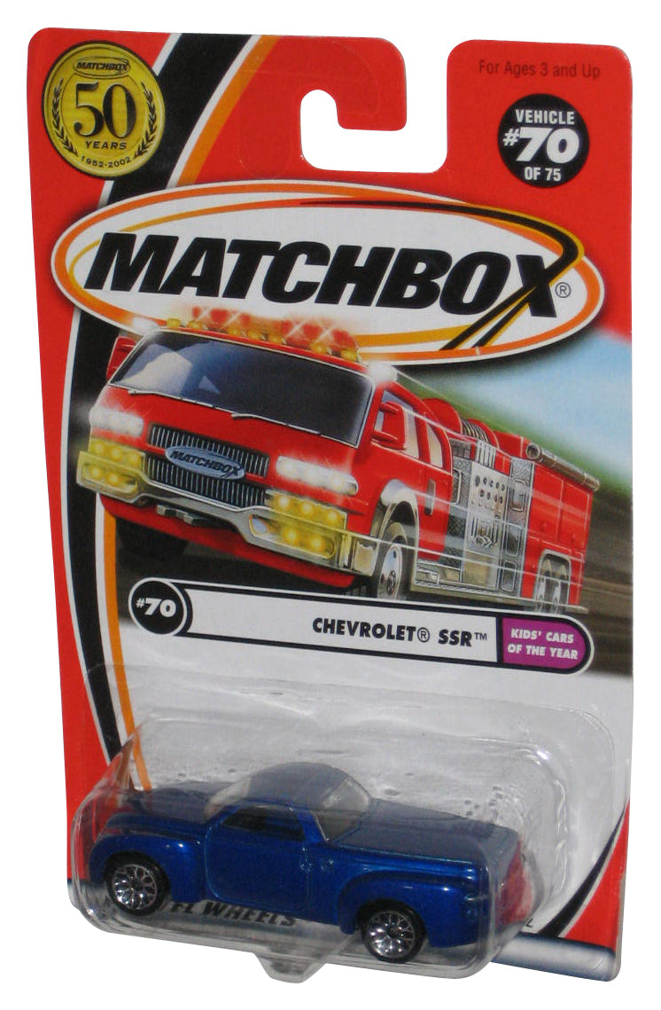 Matchbox 50th Kids Cars of The Year (2001) Chevrolet SSR Blue Toy Car #70