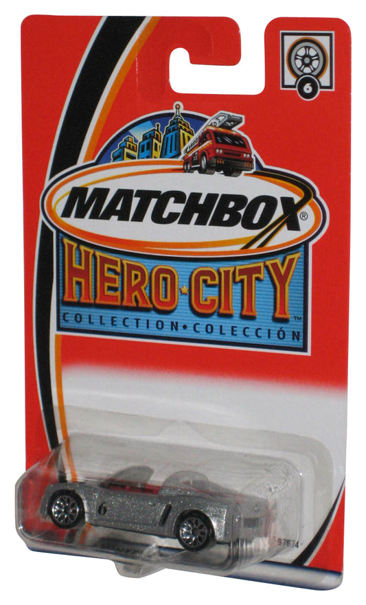 Matchbox Hero City Collection (2002) Silver Open Speedster Toy Car #6