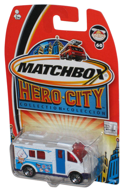 Matchbox Hero City Collection (2003) White & Blue Ice Cream Toy Truck #60