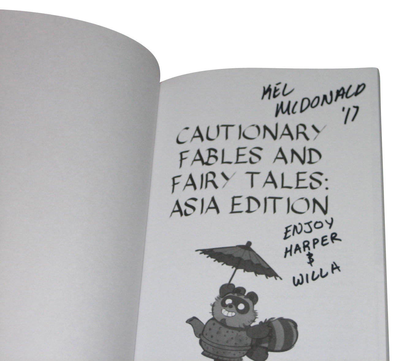 Cautionary Fables & Fairytales Asia Edition Paperback Book - (Signed)