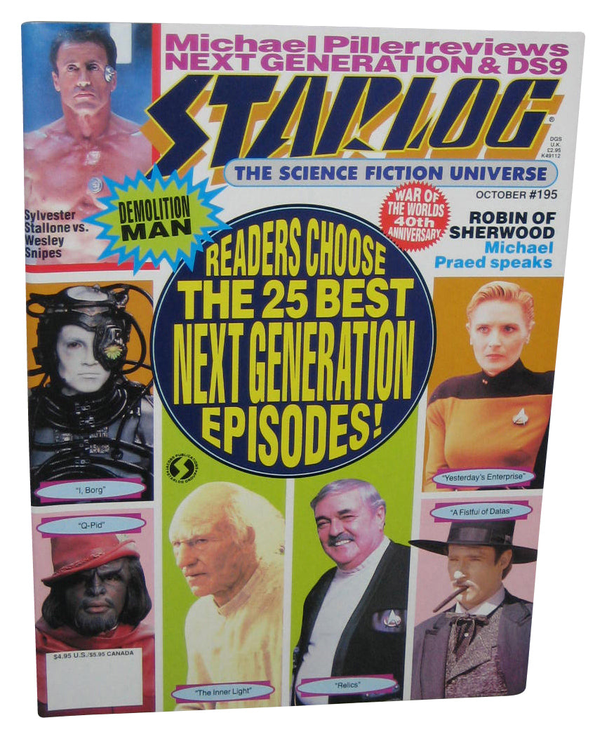 Star Trek Starlog Science Fiction Universe October Magazine Book #195