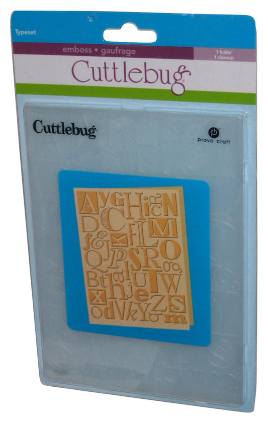 Cricut Cuttlebug 5-Inch-by-7-Inch Embossing Folder Typeset