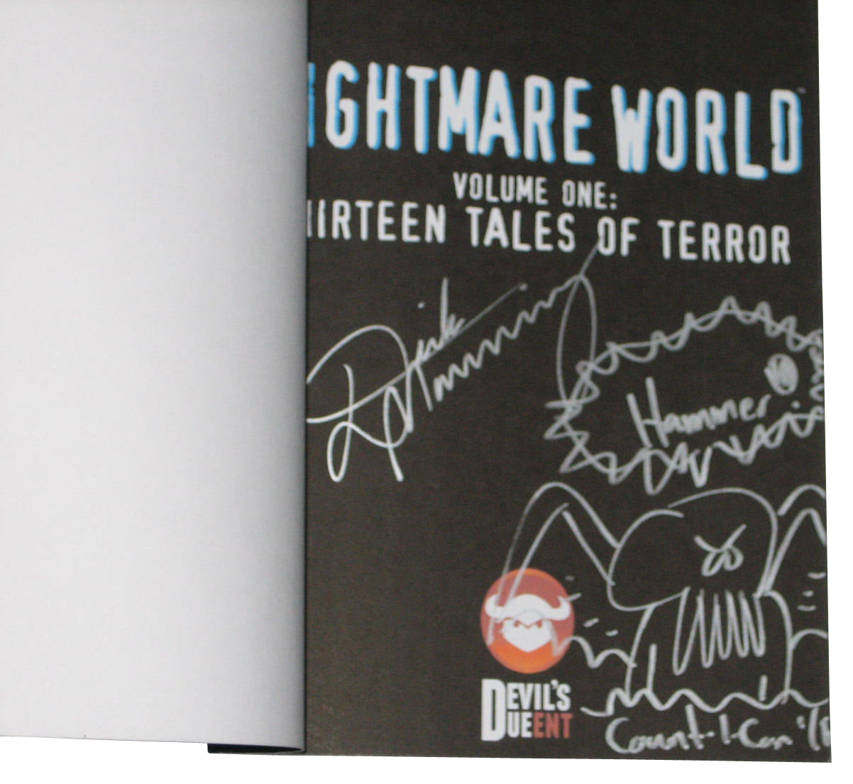 Nightmare World Vol. 1 Thirteen Tales of Terror (2017) Paperback Book - (Signed)