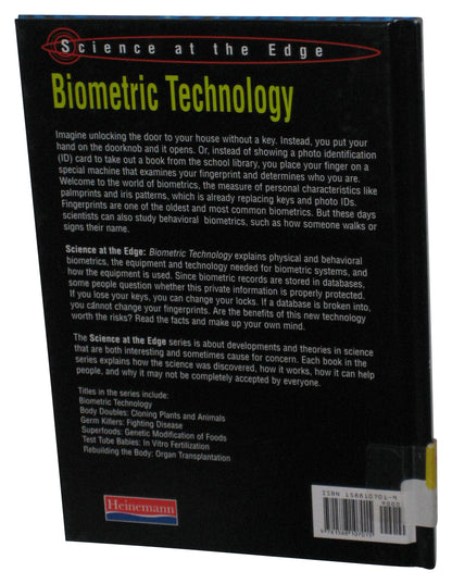 Biometric Technology Science At The Edge (2002) Heinemann Hardcover Book