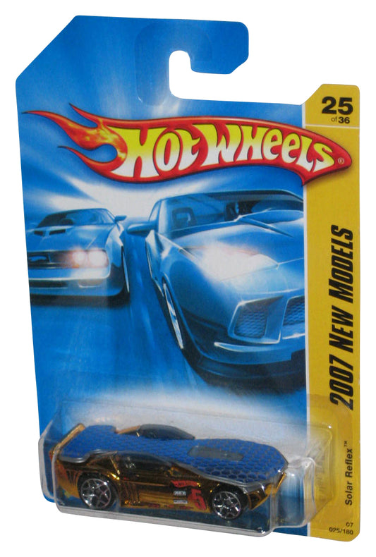 Hot Wheels 2007 New Models 25/36 Solar Reflex Mattel Gold Toy Car 025/180