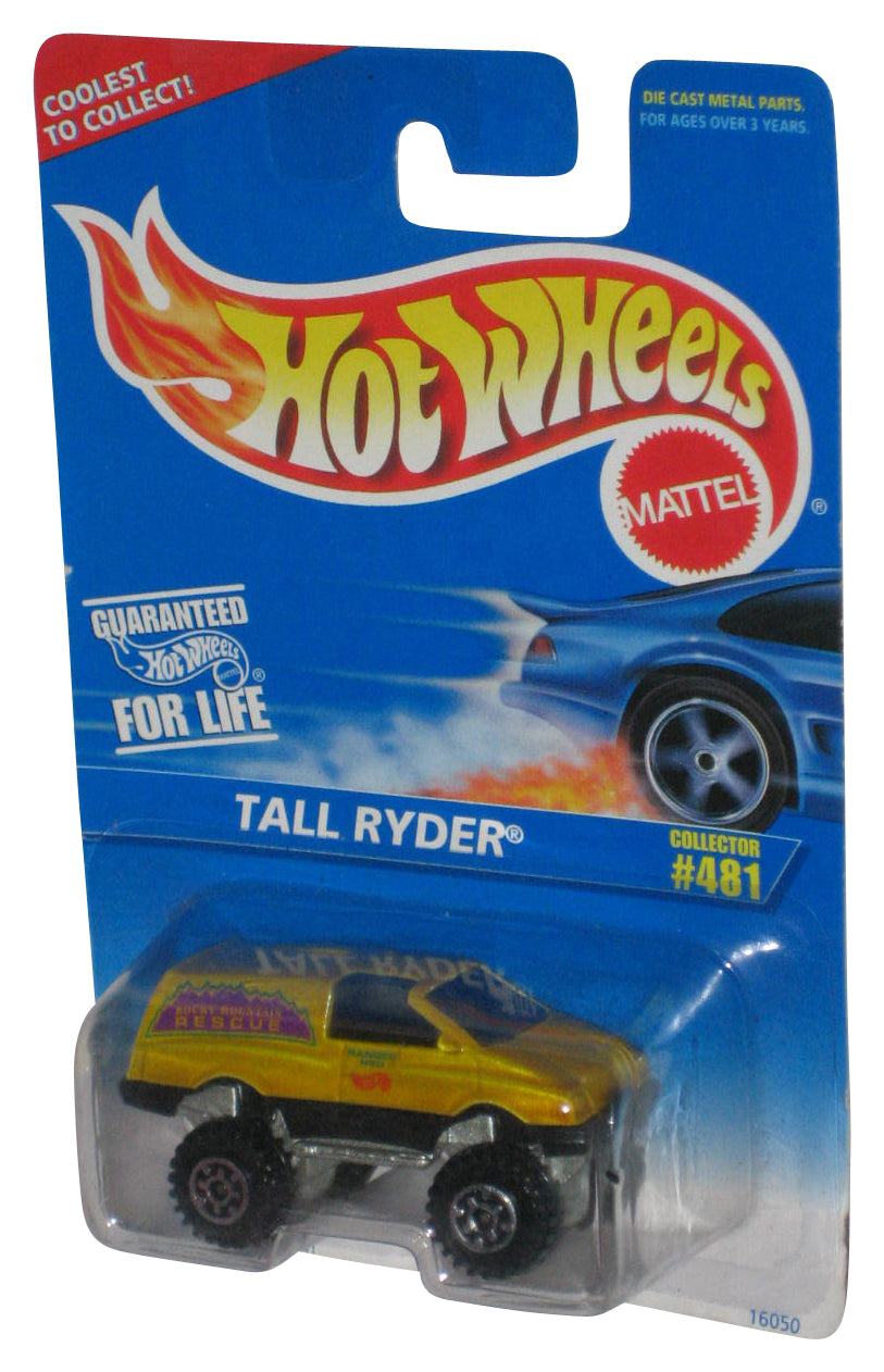 Hot Wheels Tall Ryder (1995) Mattel Yellow Rocky Mountain Rescue Toy Car #481
