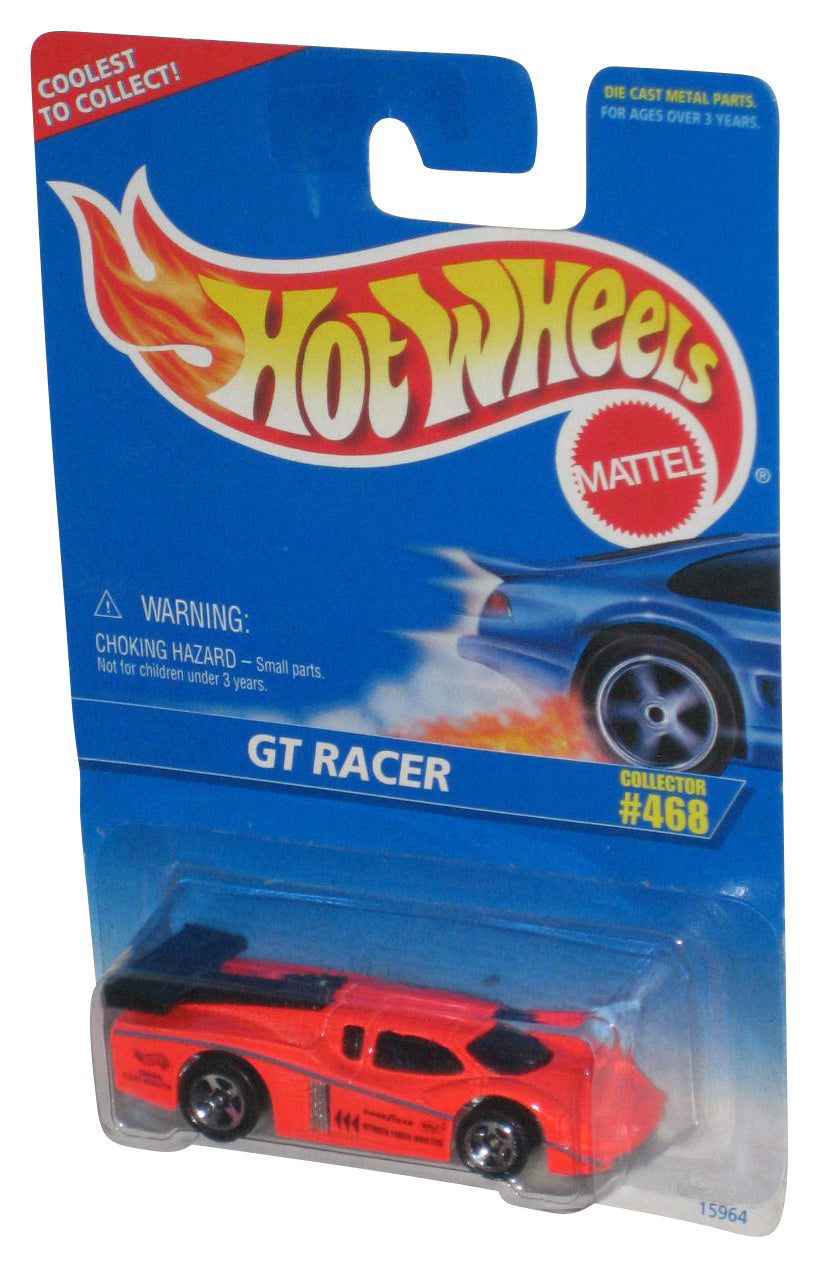 Hot Wheels GT Racer (1995) Florescent Orange Toy Car #468