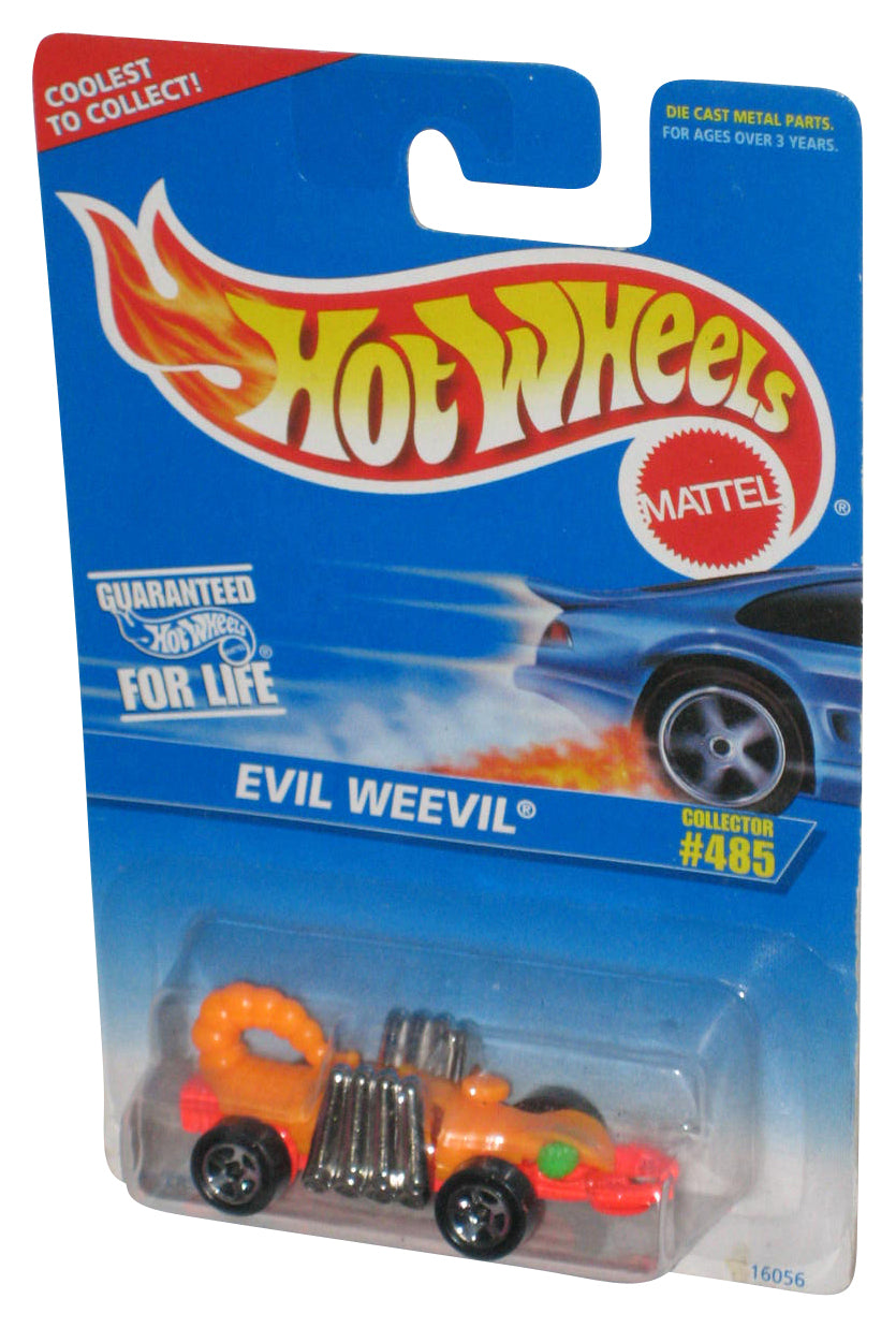 Hot Wheels Evil Weevil (1995) Mattel Orange Die-Cast Toy Car #485