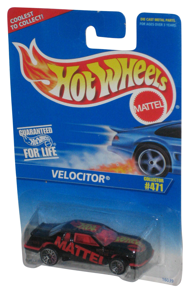 Hot Wheels Velocitor (1995) Mattel Black Die-Cast Toy Car #471