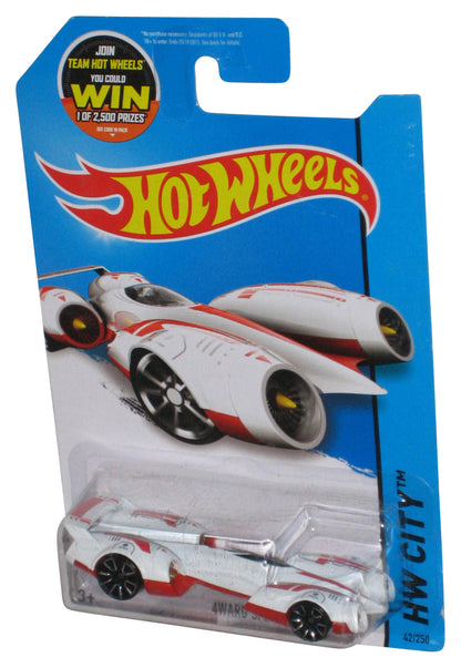Hot Wheels HW City 4Ward Speed (2013) Red & White Die-Cast Toy Car 42/250