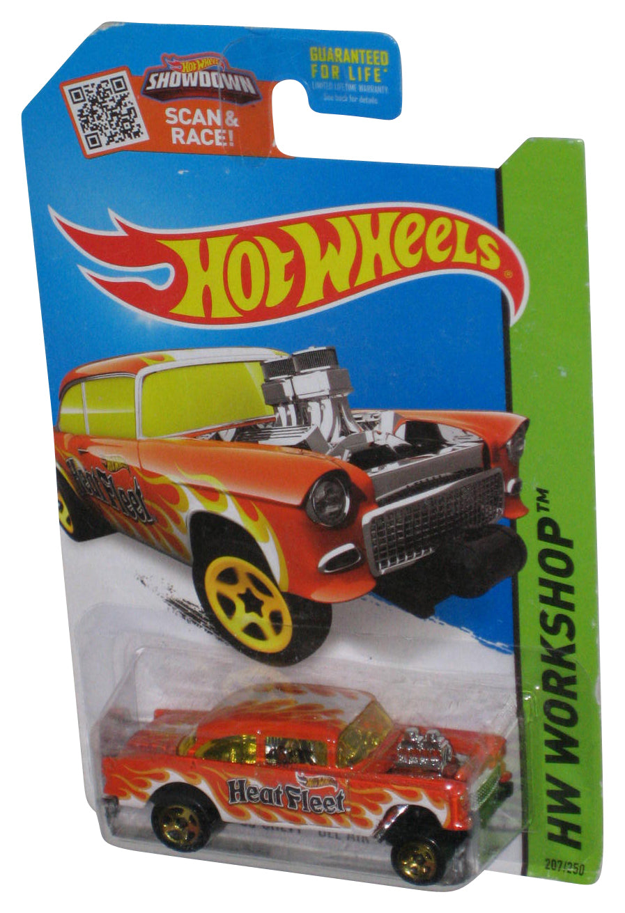 Hot Wheels HW Workshop (2013) Orange '55 Chevy Bel Air Gasser Toy Car 207/250