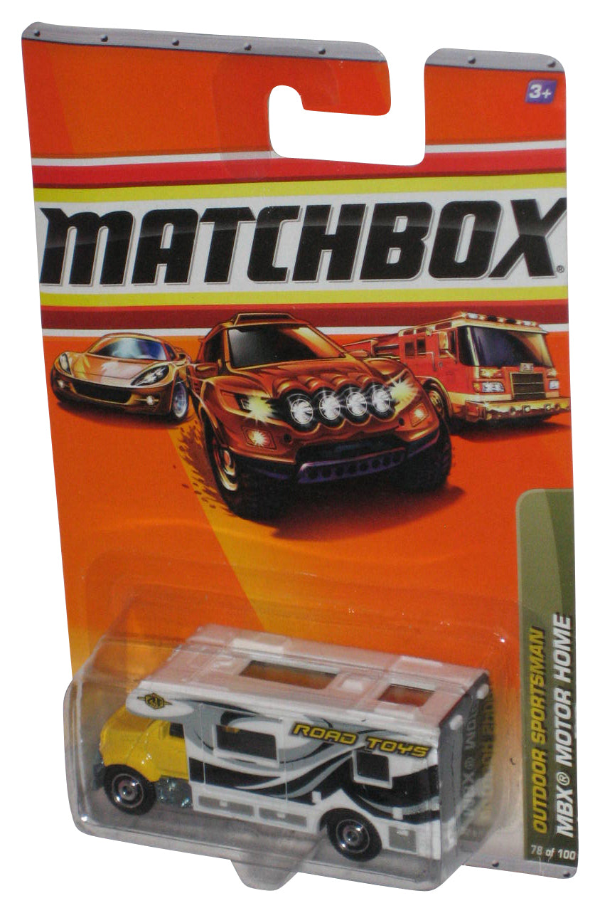 Matchbox Outdoor Sportsman (2009) Road Toys MBX Motor Home White Toy 78/100
