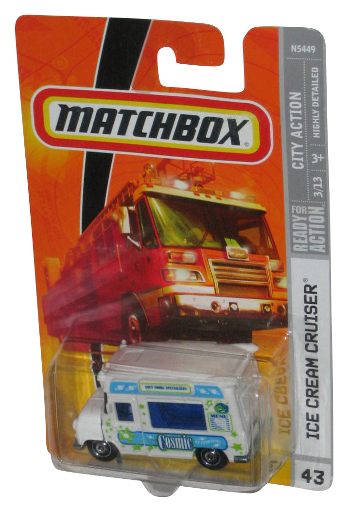 Matchbox City Action (2008) Ice Cream Cruiser White Cosmic Toy Truck #43