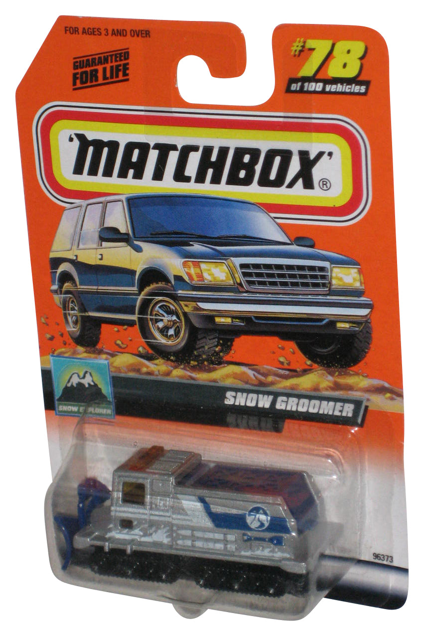 Matchbox Snow Explorer (1999) Silver Snow Groomer Toy #78/100