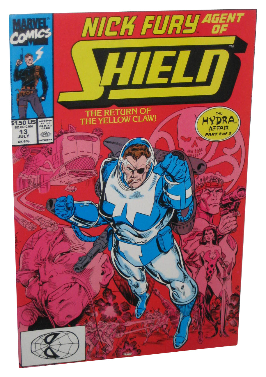 Marvel Nick Fury Agent of Shield Return Yellow Claw (1990) Comic Book Issue #13