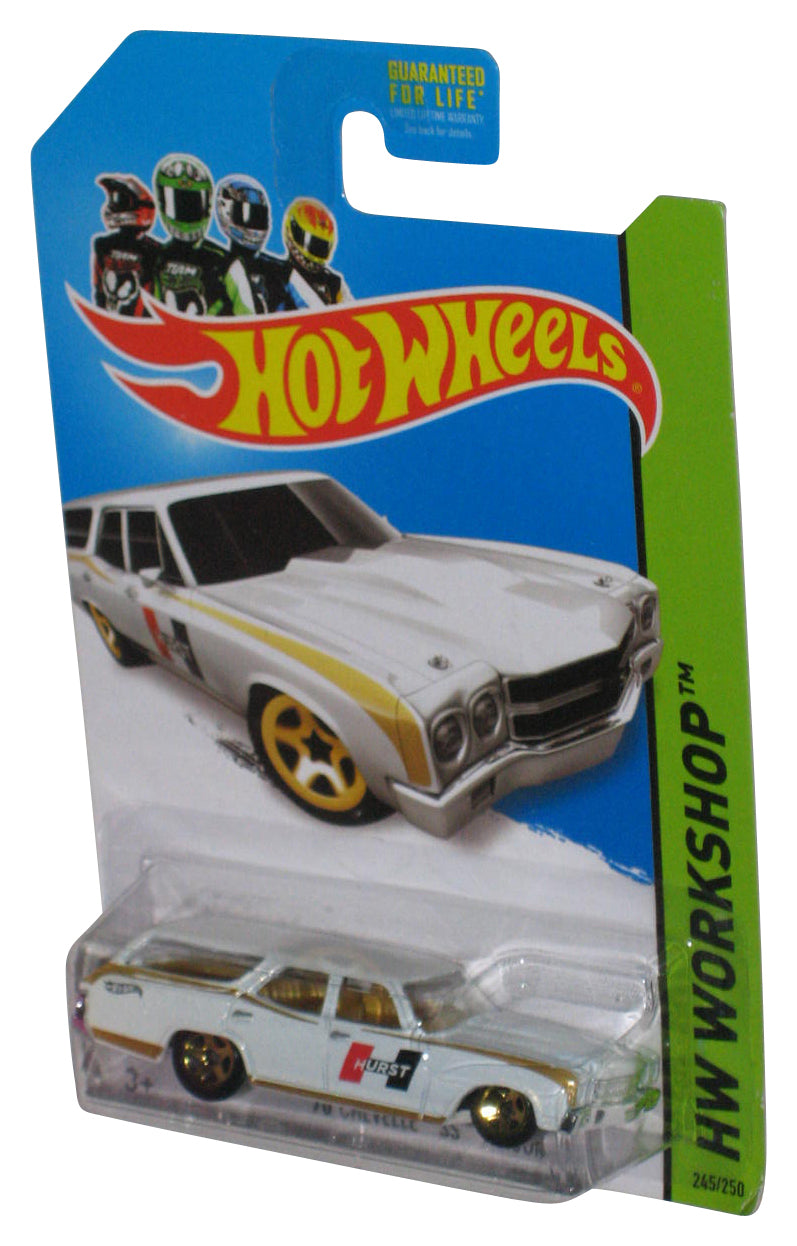 Hot Wheels HW Workshop (2013) White '70 Chevelle SS Wagon Toy Car 245/250