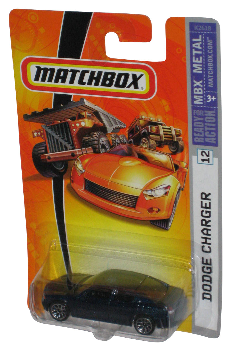 Matchbox MBX Metal Ready For Action (2006) Dodge Charger Blue Toy Car #12