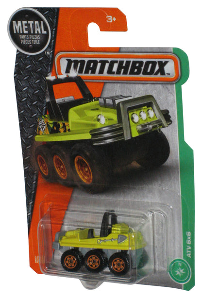 Matchbox Yellow ATV 6x6 (2016) Mattel Metal Die-Cast Toy Car 121/125