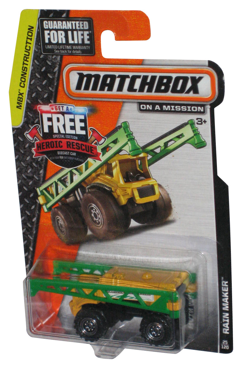Matchbox MBX Construction On A Mission (2014) Green Rain Maker Toy 25/120