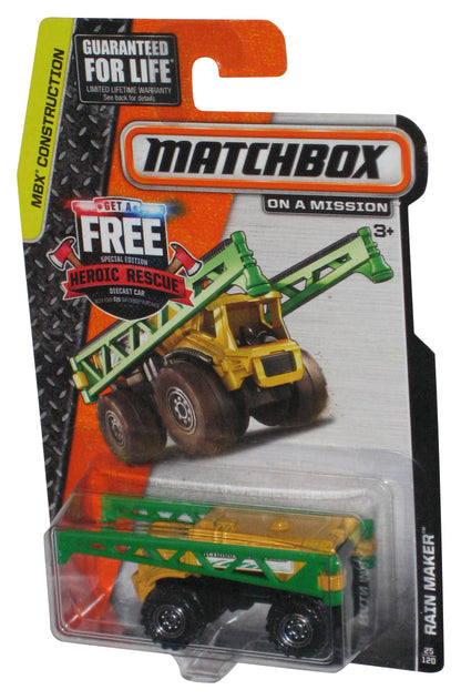 Matchbox MBX Construction On A Mission (2014) Green Rain Maker Toy 25/120
