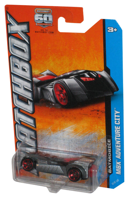 Matchbox MBX Adventure City (2012) Silver Batman Batmobile Toy Car 10/120