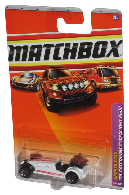 Matchbox Sports Cars (2009) White '09 Caterham Superlight R500 Toy Car 3/100
