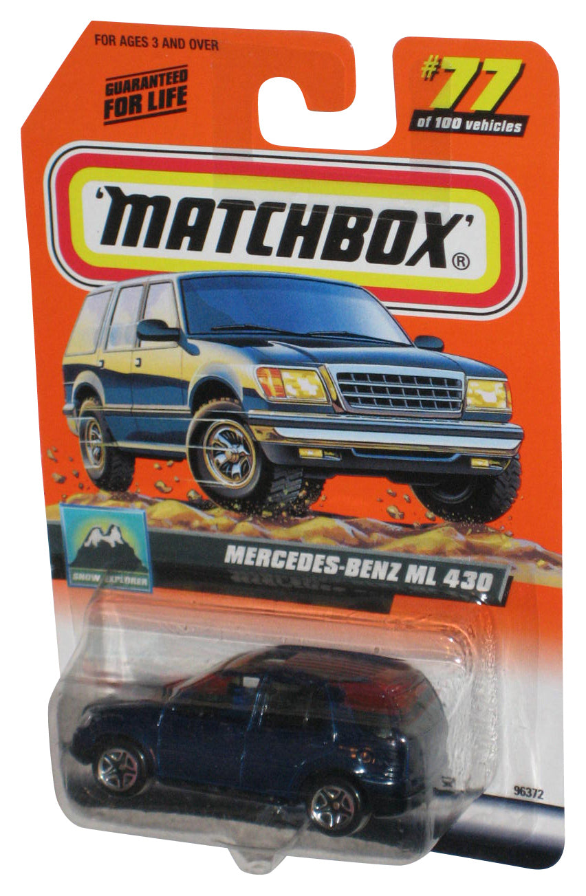 Matchbox Snow Explorer (1999) Blue Mercedes-Benz ML 430 Toy Car 77/100