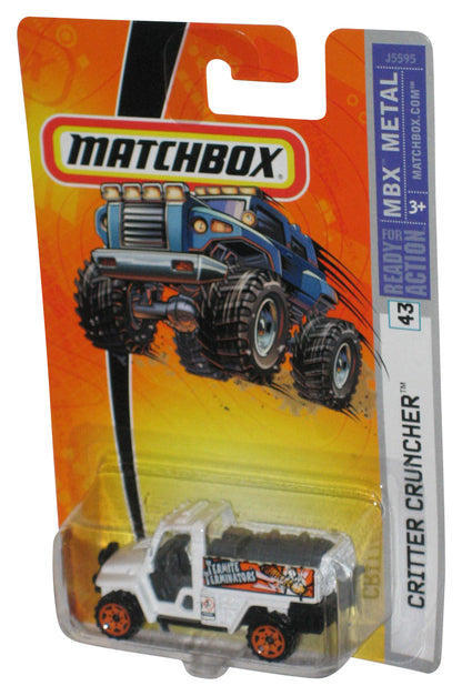 Matchbox MBX Metal (2006) White Exterminator Critter Cruncher Toy Truck #43
