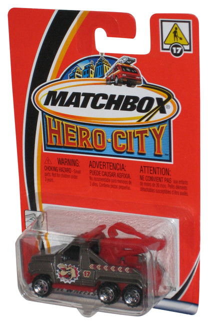 Matchbox Hero City Collection (2002) Charcoal & Red Tow Truck Toy #17